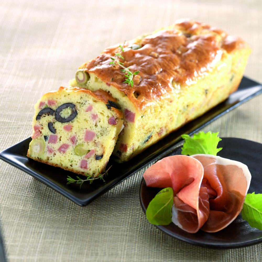 cake, jambon, Bayonne, olives, recette, entrée