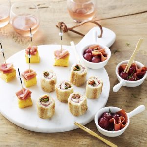 apéritif, apéro, jambon, trio, Bayonne, Serrano, Pyrénées, plateau, recette