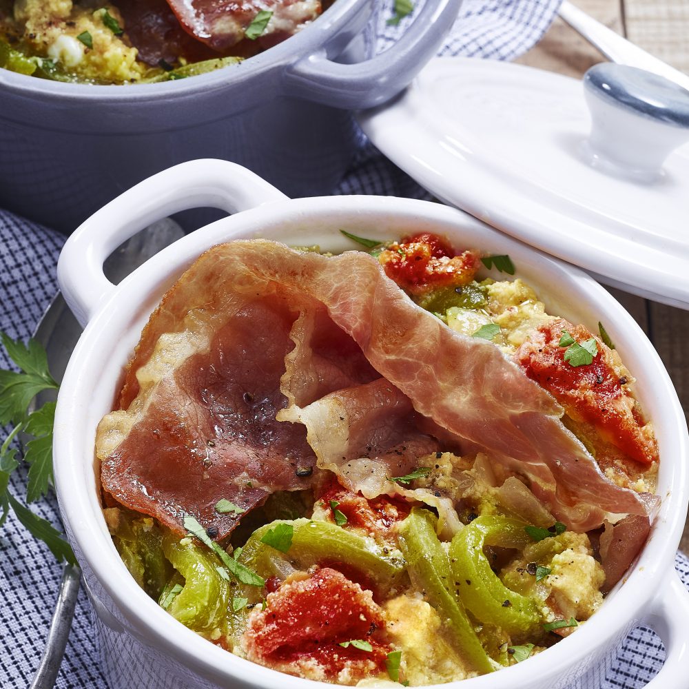 piperade, jambon, Bayonne, basque, recette, plat
