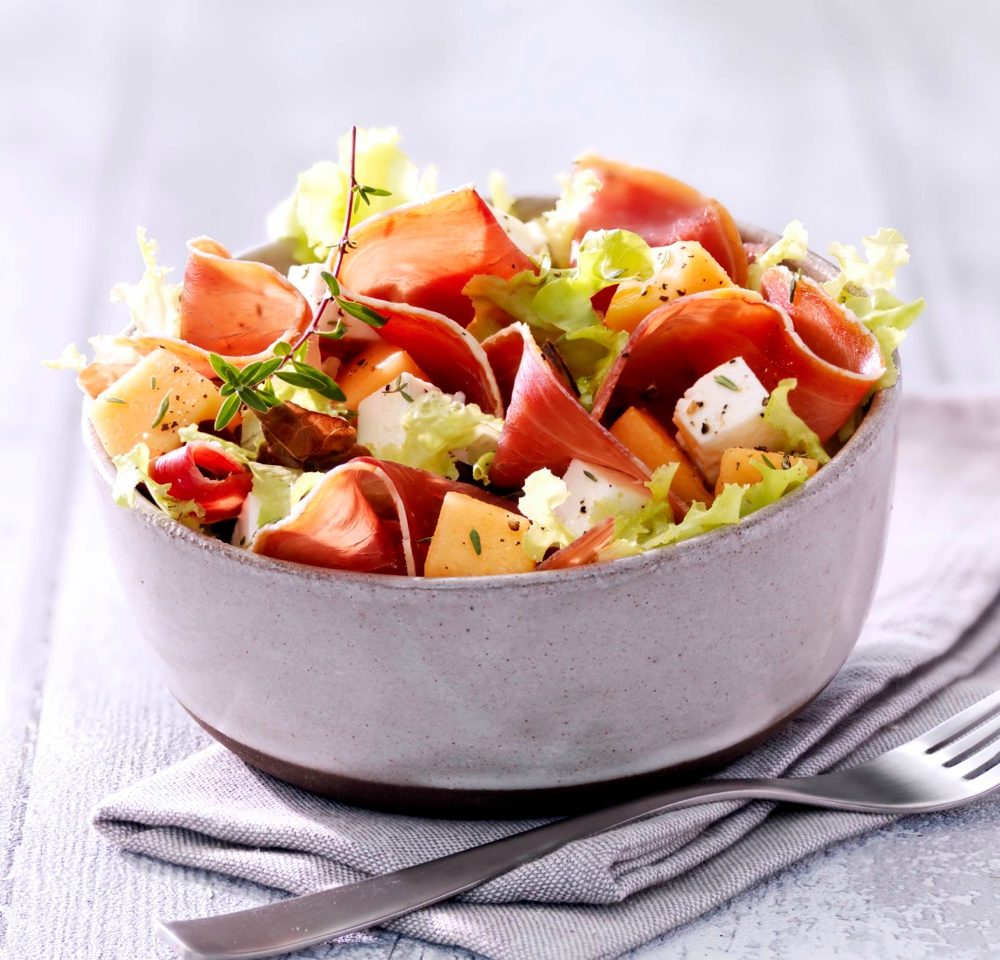 salade, landaise, Landes, jambon, Bayonne, entrée, recette